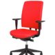 Ergonomische bureaustoel A680 met EN-1335 normering rode stof