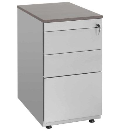 Drawer unit with 3 drawers (incl. pen drawer) color Anthracite (Ral 7016) top Cherry