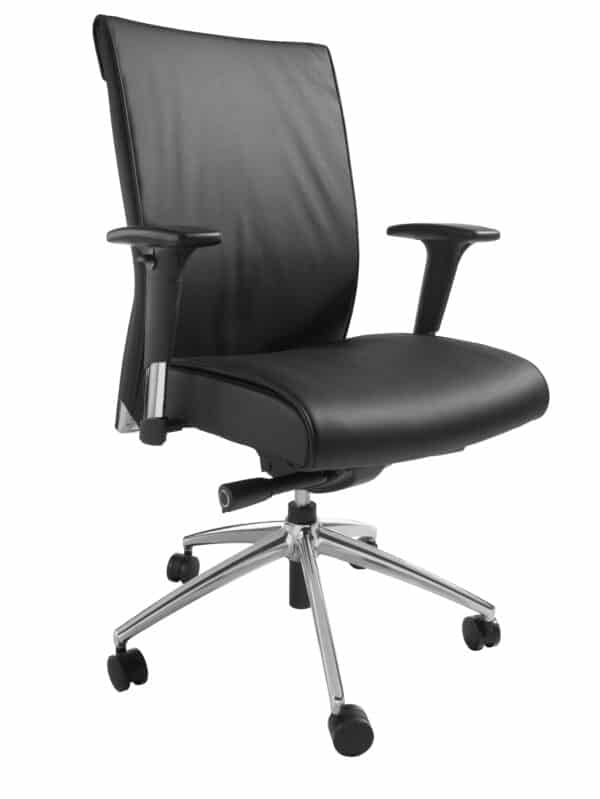 Ergonomic design office chair leather look 1810
