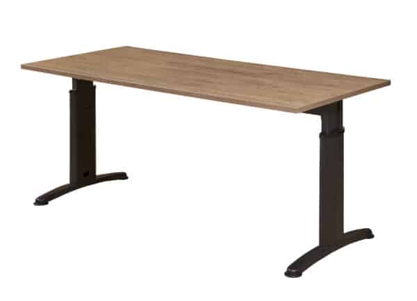 Table de conférence rectangulaire avec pieds en T réglable en hauteur Work 200x100cm