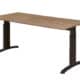 Height adjustable rectangular T-leg conference table Work 200x100cm