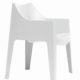 Canteen chair or garden chair White recyclable Anthracite