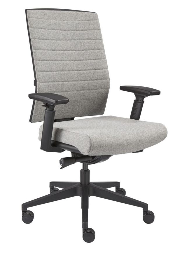 Chaise de bureau 1332 en feutre de laine gris