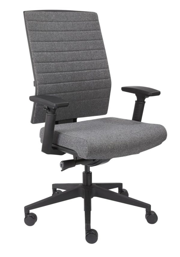 Office chair 1332 in wool felt Anthracite