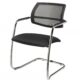 Cantilever chair 1880 chrome base and Black Mesh back