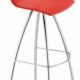 Modern bar stool for home cafe or canteen Red