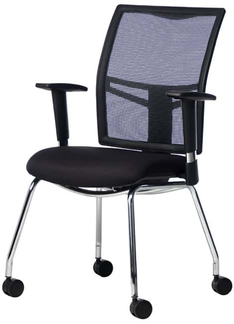 Conference chair or meeting chair on wheels