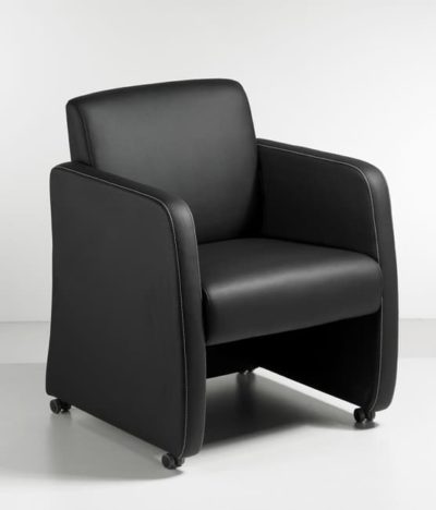 Conference chair Luxury Club armchair on wheels