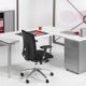 Adjustable corner desk with drawer unit 180 x160cm