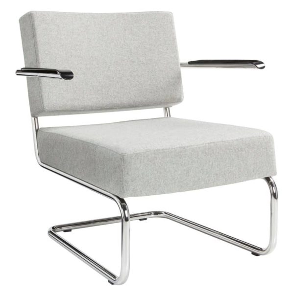 Chaise ou fauteuil design recouvert de tissu en feutre de laine