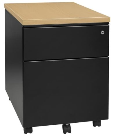 Mobile drawer unit with 2 drawers