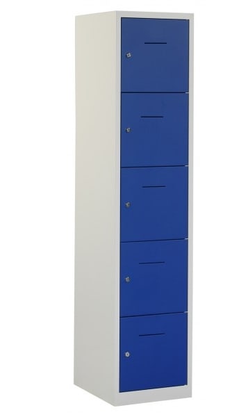 Industriële locker garderobekast 5 deurs (190×41,5x45cm)