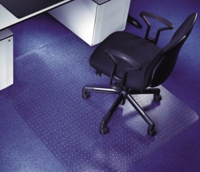 Chaise de bureau avec tapis de sol pour sols souples