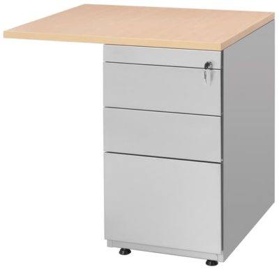 Drawer unit with extension 80x60cm 3 drawers