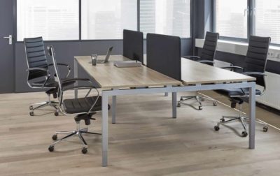Height adjustable 4/6 person Bench workplace Cube