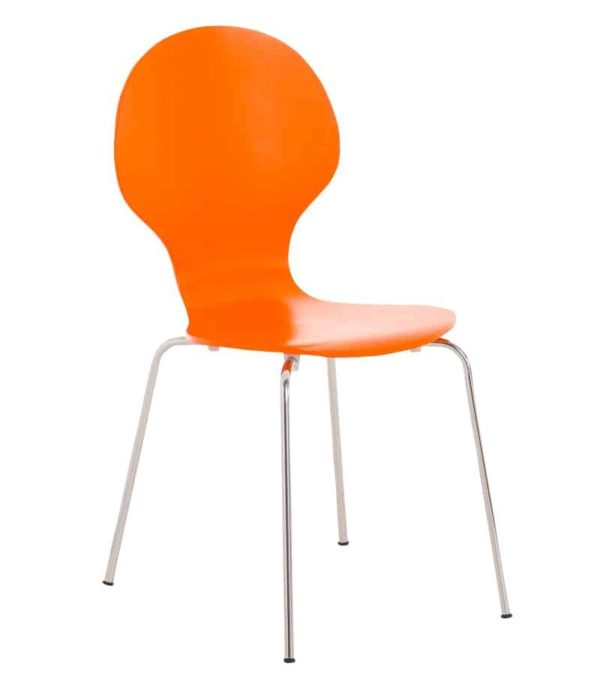 Chaise de cantine chaise papillon Maas Orange