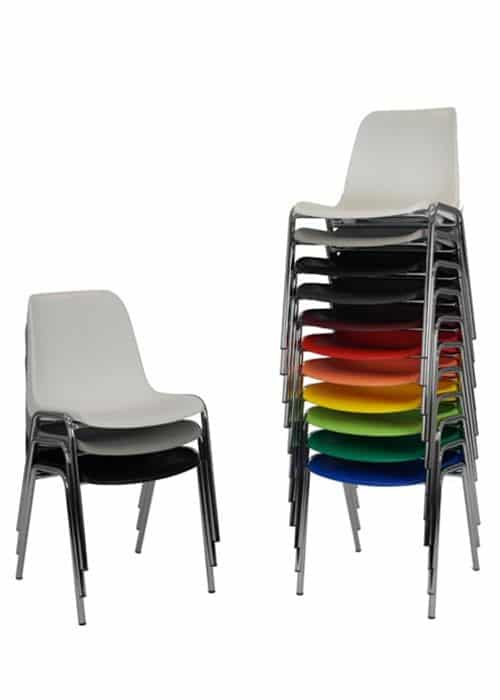 Canteen chairs Rome plastic stackable overview