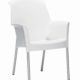 Chaises de cantine ou chaise de jardin Design recyclable NLCCSJ ivoire