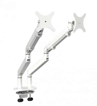 Double monitor arm with gas lift