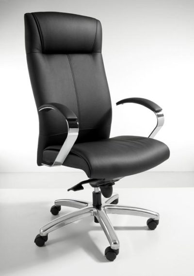 Ergonomic executive chair 1822 Black leather look
