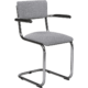 Tomorrow Conference Chair With Armrests Bakelite Gray Fabric