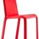 Design Pedrali plastic canteen chair Smel Red
