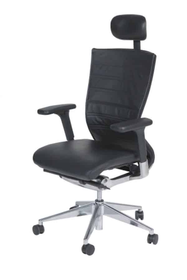 Office chair series 105 Black Leather