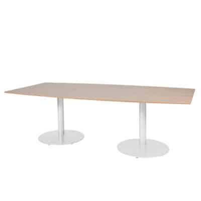 Linesto barrel-shaped conference table at fixed height (74cm)