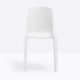 Design Pedrali plastic canteen chair Smel White