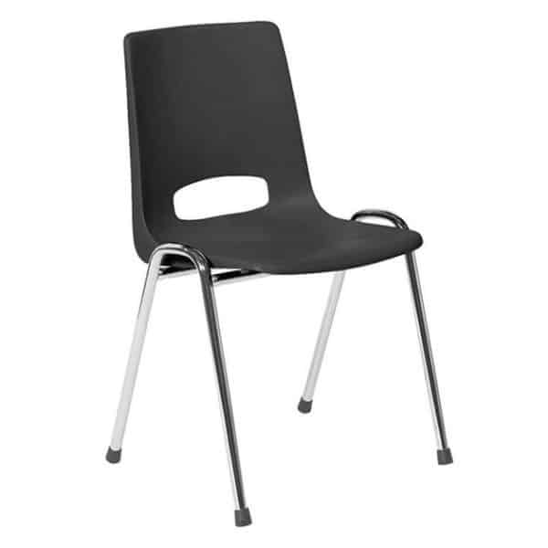 Canteen chair Arena chrome anthracite without armrests