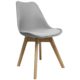 Consilium Woody meeting and canteen chair Light gray
