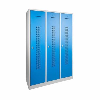 Wardrobe with perfo door with separation for clean/dirty division