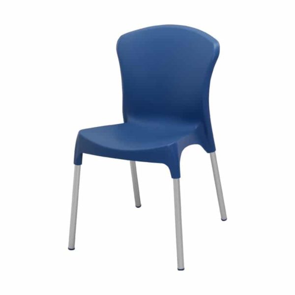 Chaise de cantine Annelies Bleu