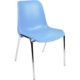 Canteen chairs Rome plastic stackable Light blue