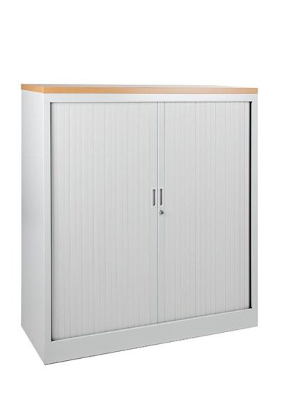 Steel roller door cupboard 118x120x43cm
