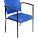 Bonanza Blue conference chair with Black frame