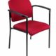 Bonanza conference chair Bordeaux with Black frame