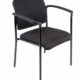 Bonanza Black conference chair with Black frame