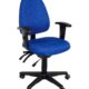 Office chair Stella Nova Blue Fabric with plastic base