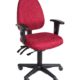 Office chair Stella Nova Red Fabric with plastic base
