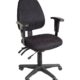 Office chair Stella Nova Black Fabric with plastic base
