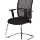 Meeting chair or conference chair 1412 with sled frame