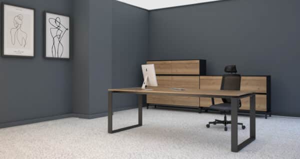 Executive desk Cube with floating top