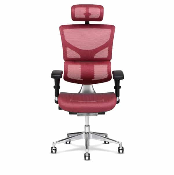 Chaise de bureau X-Chair X2 Rouge avec appui-tête