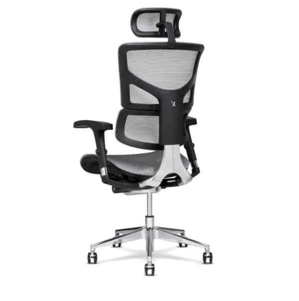 Silla de oficina X-Chair X2 blanca con reposacabezas
