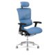 Chaise de bureau X-Chair X3 Bleu avec appui-tête