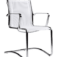 Sky conference chair with sled frame White