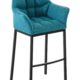 Bar stool Sarpsborg Fabric with 4-leg frame Z