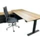 Cube electrically adjustable executive desk