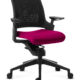 Chaise de bureau ergonomique Adaptic Mio Bordeaux rouge